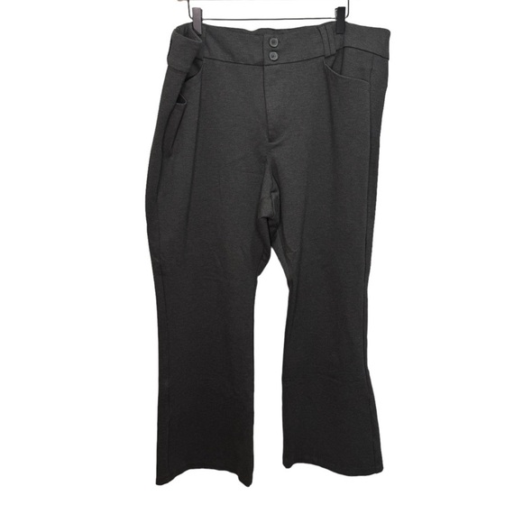 Torrid Trouser Boot Studio Luxe Ponte Mid-Rise Pant Grey Size 24 - Picture 3 of 13